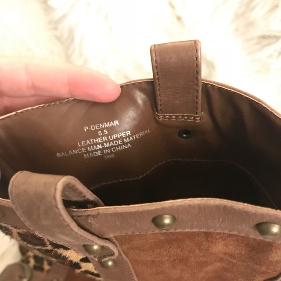 Steve Madden Leopard and Leather boots - Picture 2 of 4